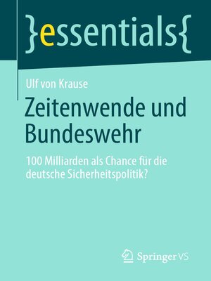 cover image of Zeitenwende und Bundeswehr